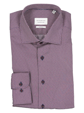 Eterna Hemd - Comfort fit - in Pink/ Blau