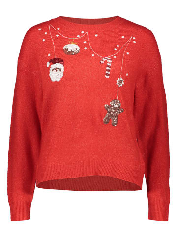 JDY Sweter w kolorze czerwonym