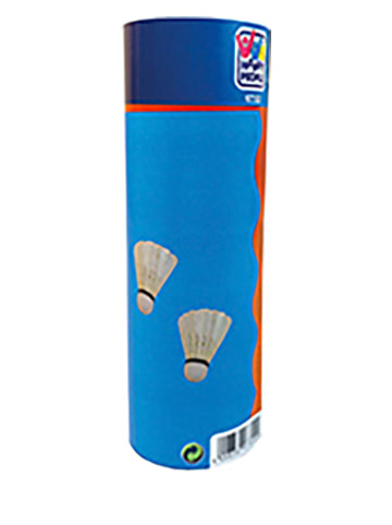 Happy People Turnierfederbälle in Weiß - 6 Stück