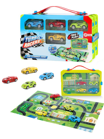 Toi-Toys Sammelkoffer "Turbo Racers" mit Zubehör - ab 3 Jahren
