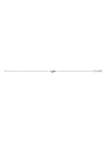 l'atelier précieux Srebrna bransoletka z elementem ozdobnym