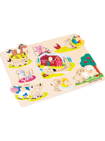 New Classic Toys 8-delige knoppuzzel "Boerderij" - vanaf 2 jaar