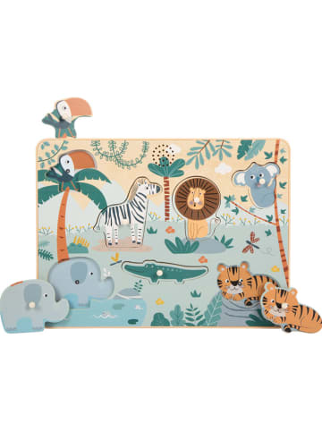 small foot 7-delige setpuzzel "Dierengeluiden Safari" - vanaf 12 maanden