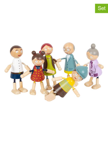 small foot 6-delige set: buigpoppen "Familie" - vanaf 3 jaar