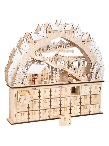 small foot LED-Adventskalender "Skivergnügen" zum Befüllen