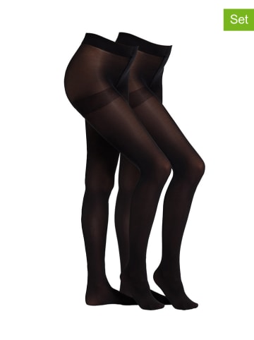 camano 2er-Set: Strumpfhosen "Everyday Premium Matt" in Schwarz - 60 DEN