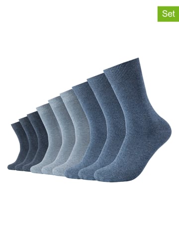 camano 9er-Set: Socken in Dunkelblau/ Hellblau