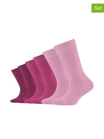 camano 5-delige set: sokken roze/lichtroze