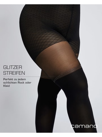 camano Maillot "Fashion Curvy" zwart - 70/30 denier