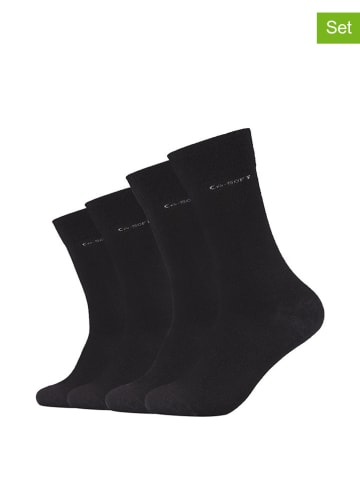 camano 4er-Set: Socken in Schwarz