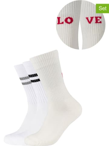 s.Oliver 3er-Set: Socken in Creme/ Weiß