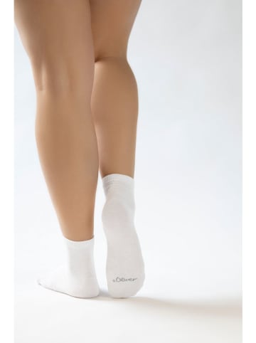 s.Oliver 8er-Set: Socken in Weiß
