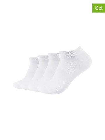 s.Oliver 4er-Set: Sneakersocken in Weiß