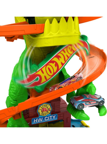 Hot Wheels Autorennbahn "City T-Rex vs. Fire Station" - ab 3 Jahren