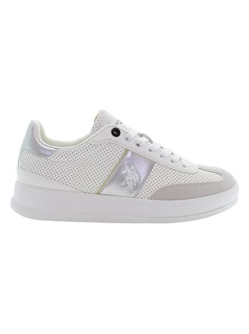 U.S. Polo Assn. Sneakers crème/zilver/zilverkleurig