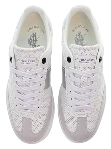 U.S. Polo Assn. Sneakers in Creme/ Silber
