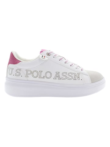 U.S. Polo Assn. Sneakers in Weiß/ Pink