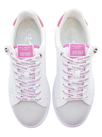 U.S. Polo Assn. Sneakers in Weiß/ Pink