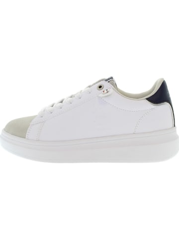 U.S. Polo Assn. Sneakers wit/beige/donkerblauw