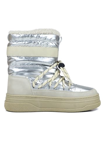 GAP Boots "Paradise High Nyl" in Silver/ Creme