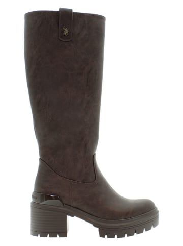 U.S. Polo Assn. Stiefel in Braun