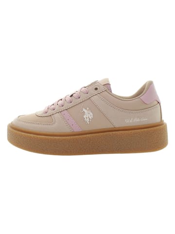 U.S. Polo Assn. Sneakers in Beige/ Rosa