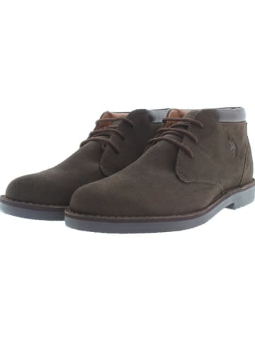 U.S. Polo Assn. Leren veterschoenen bruin
