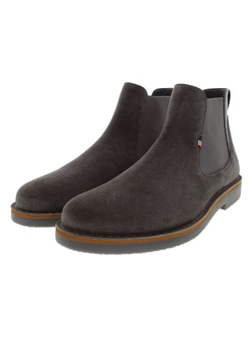 U.S. Polo Assn. Leder-Chelsea-Boots in Anthrazit