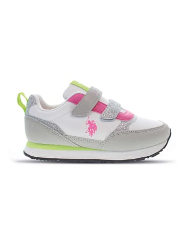 U.S. Polo Assn. Sneakers in Grau/ Weiß/ Pink