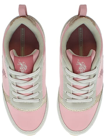 U.S. Polo Assn. Sneakers in Grau/ Rosa