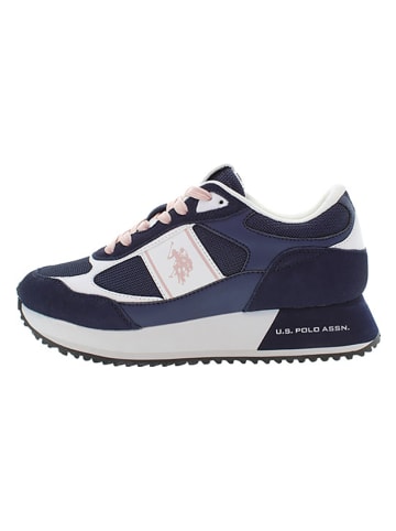 U.S. Polo Assn. Sneakers in Dunkelblau/ Rosa