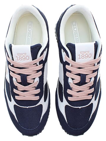 U.S. Polo Assn. Sneakers donkerblauw/lichtroze