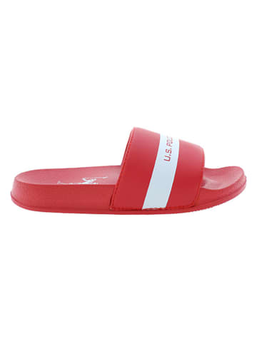 U.S. Polo Assn. Pantoletten in Rot
