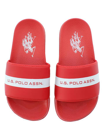U.S. Polo Assn. Pantoletten in Rot