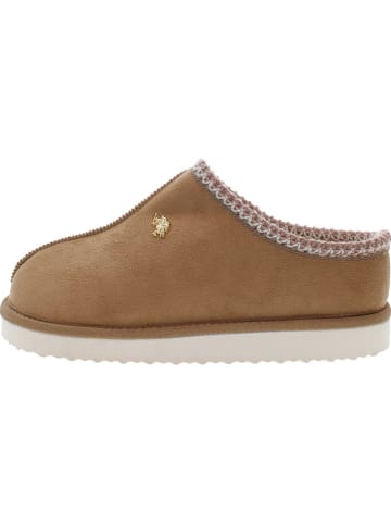U.S. Polo Assn. Hausschuhe in Beige