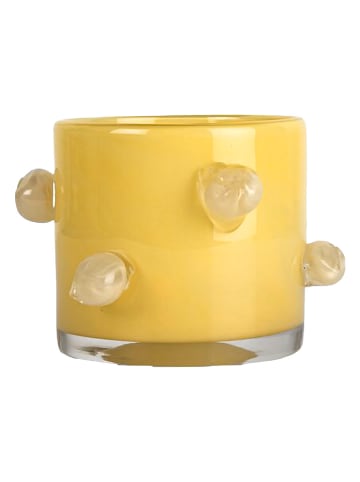 Byon Kerzenhalter "Arlo" in Gelb - (H)10 x Ø 10 cm