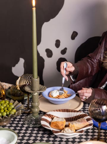 Byon Speiseteller "Armona" in Braun - Ø 23,5 cm