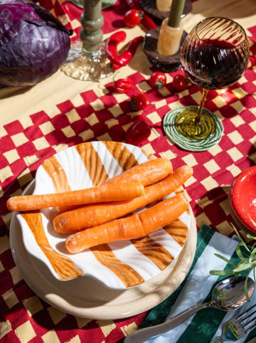 Byon Talerz obiadowy "Armona" w kolorze jasnobrązowym - Ø 23,5 cm