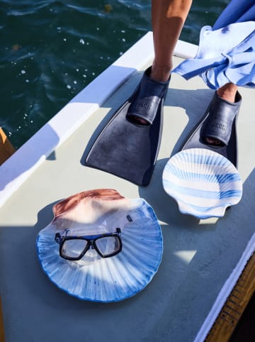 Byon Speiseteller "Armona" in Hellblau - Ø 23,5 cm