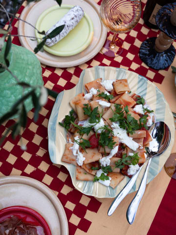 Byon Talerz "Armona" w kolorze błękitnym do serwowania - Ø 32,5 cm