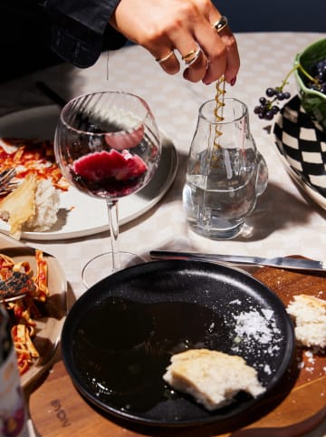 Byon Bord "Blackroot" zwart - Ø 20 cm