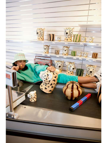 Byon Wazon "Cheetah" w kolorze jasnobrązowo-białym - wys. 20 x Ø 19 cm