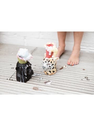 Byon Decoratief figuur "Cheetah" lichtbruin/wit - (H)9,5 x Ø 9 cm