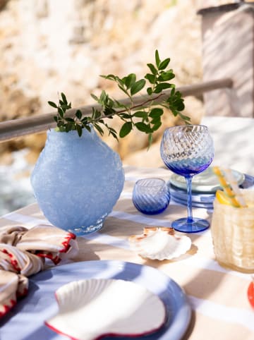 Byon Vase "Corallo" in Hellblau - (H)20,5 x Ø 17 cm