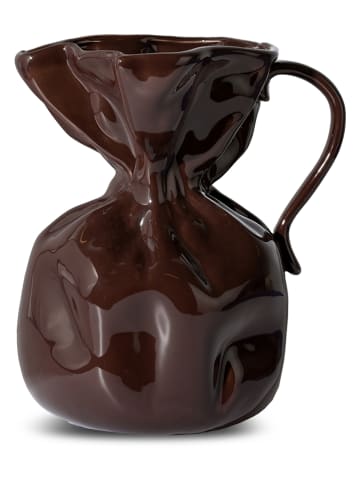 Byon Vaas "Crumple" bruin - (B)23,5 x (H)26 x (D)17 cm
