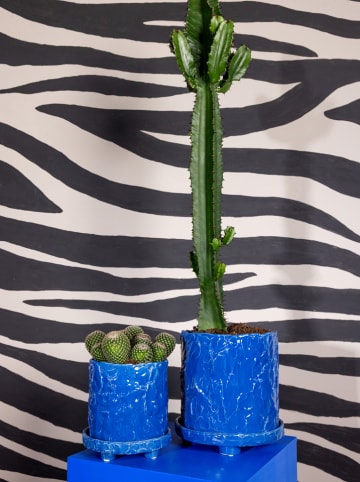 Byon Doniczka "Muddy" w kolorze niebieskim - wys. 18 x Ø 17,5 cm