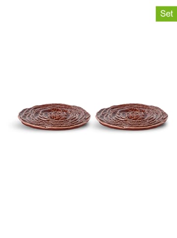 Byon Podkładki (2 szt.) "Veggie" w kolorze brązowym - Ø 10 cm