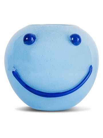 Byon Vase "Happy" in Blau - (H)23 x Ø 25 cm