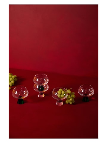 Byon 2-delige set: glazen "Indy" transparant/groen - 240 ml