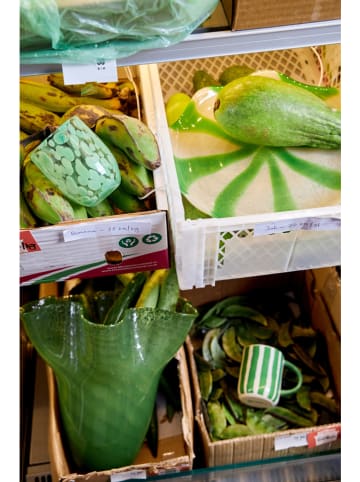 Byon Kubek jumbo "Liz" w kolorze zielono-białym - 280 ml